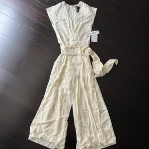 Jay Godfrey Leopard Print Cropped Jumpsuit